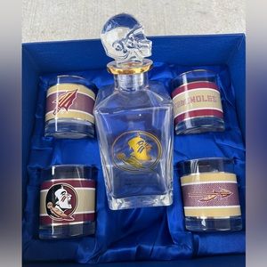 Florida State Seminoles Decanter Set with Glasses